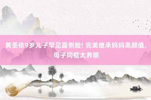 黄圣依9岁儿子罕见露侧脸! 完美继承妈妈高颜值, 母子同框太养眼