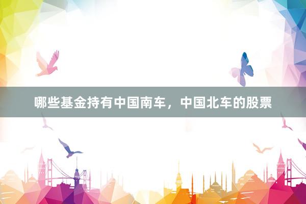 哪些基金持有中国南车，中国北车的股票