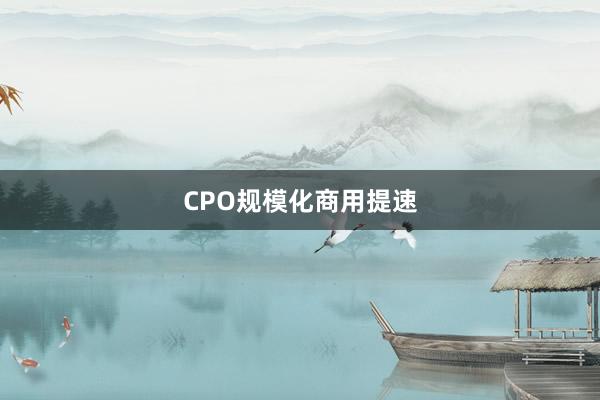 CPO规模化商用提速