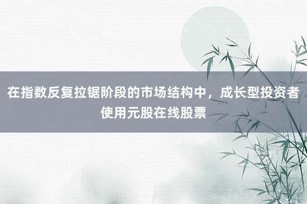 在指数反复拉锯阶段的市场结构中，成长型投资者使用元股在线股票