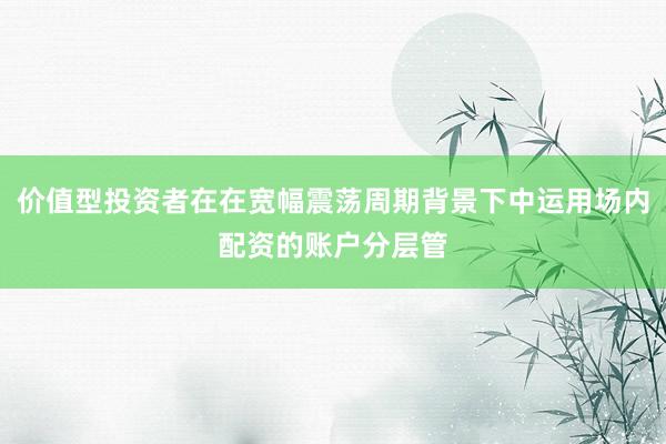 价值型投资者在在宽幅震荡周期背景下中运用场内配资的账户分层管